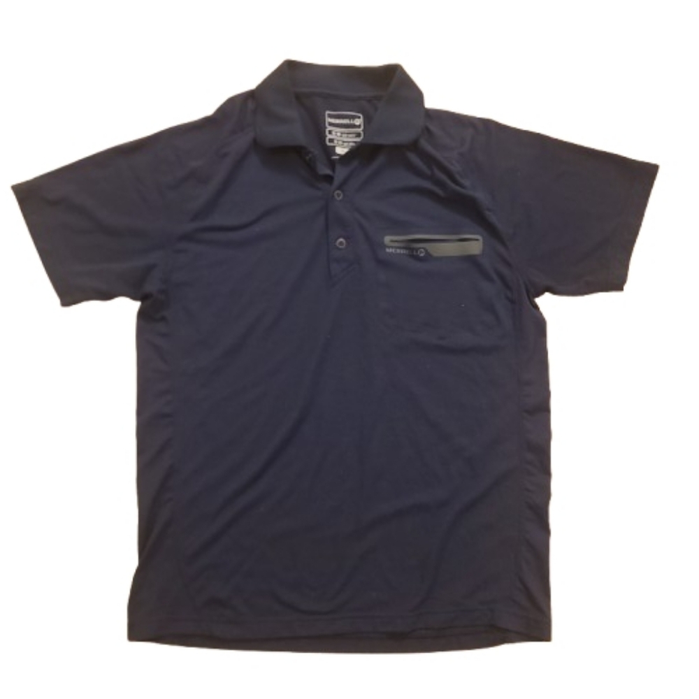 Merrell Opti-wick Navy Polo Shirt - Size Men's Medium